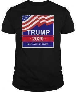 American Flag Re-Elect Trump 2020 T-Shirt