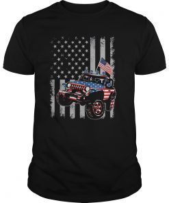 American Flag of jeep 4th Of July Gift T shirt Jeep Drivers