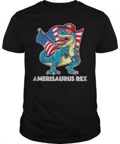 Amerisaurus T Rex 4th of July Dinosaur Fourth of July TRex T-Shirt
