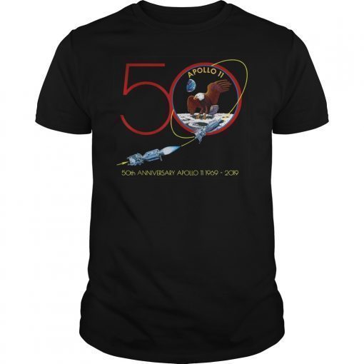 Apollo 11 50th Anniversary Moon Landing 1969 2019 T Shirts