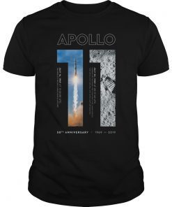 Apollo 11 50th Anniversary Tshirt Moon Landing 1969 2019 T-Shirt