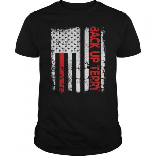 Back Up Terry USA 4th of July American Flag Men Women Gifts T-Shirt
