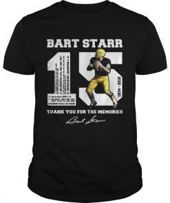 Bart Starr 15 19342019 thank you for the memories shirt