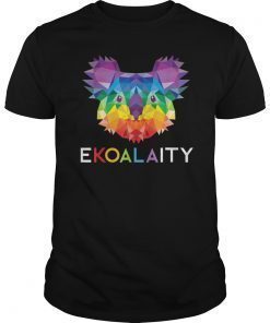 CUTE KOALA Rainbow Flag Gay Pride Shirt Men Women T-Shirt
