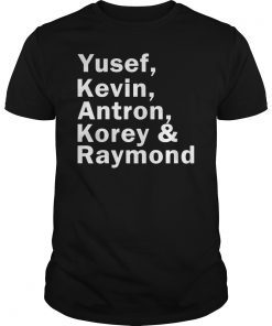 Central Park 5 Yusef, Kevin, Antron, Korey, Raymond T-Shirt