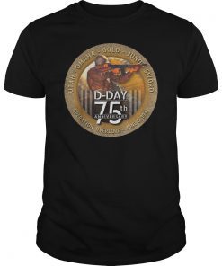 D-Day 75th Anniversary T Shirt Paratrooper Soldier Tee