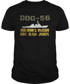 DDG-56 USS John S. McCain 4th of July Veterans Shirt
