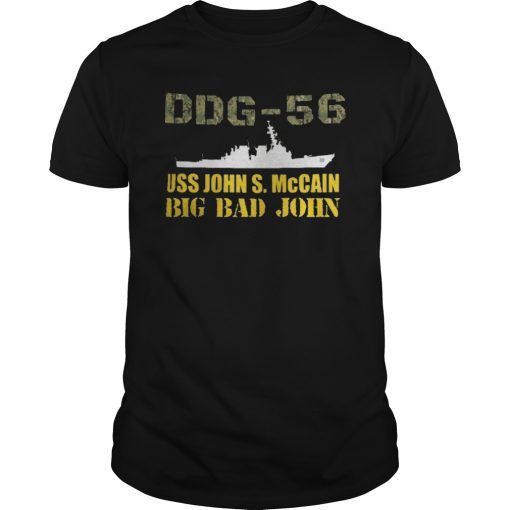 DDG-56 USS John S. McCain 4th of July Veterans Shirt