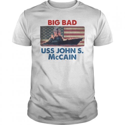 DDG-56 USS John S. McCain ,Big Bad John Unisex TShirt