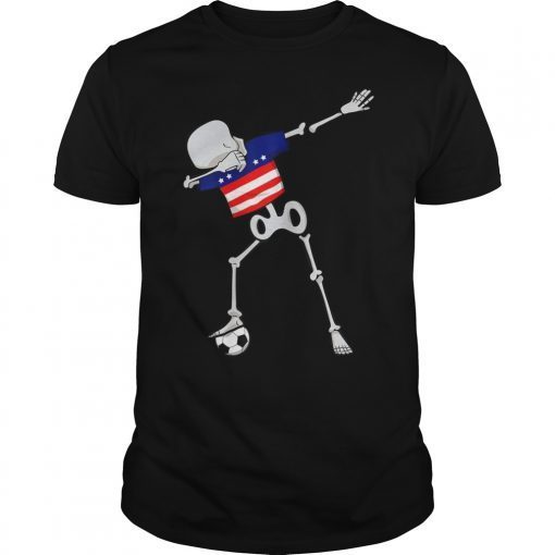 Dabbing Skeleton USA Soccer ,American Dab Dance Football