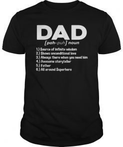 Dad Noun Definition Tee Shirt