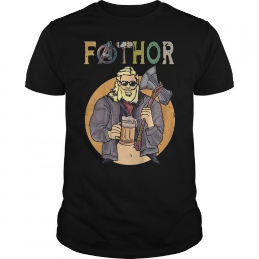 Fathor Avenger Like A Dad Drinking Beer T-Shirt