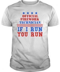 Funny 4th of July Firework Technician Funny shirt USA T-Shirt