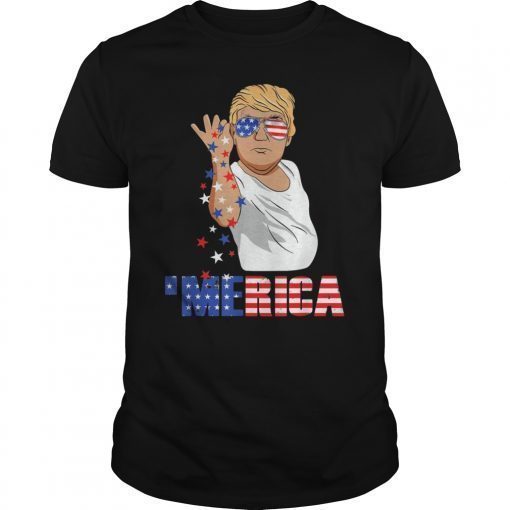 Funny Trump Salt Merica Freedom 4th of July T-Shirt Gift