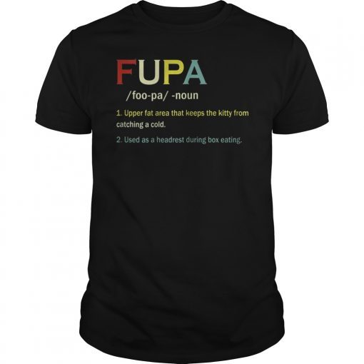 Funny Vintage Fupa Noun Gift T-Shirt