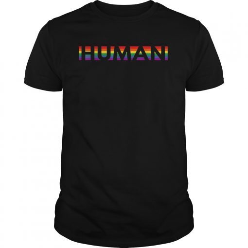 Gay LGBT Queer Pride Rainbow Flag Human Equality T-Shirt