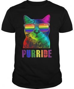 Gay Pride Shirts for Women Men LGBT Cat Gift Purride Shirt
