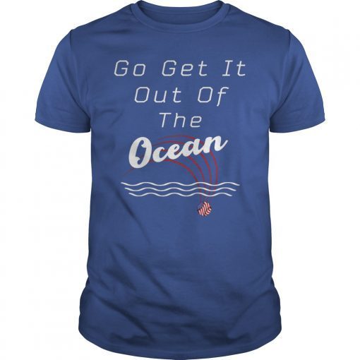 Go Get It out of the Ocean LA Dodgers Max Muncy Blue T-Shirt