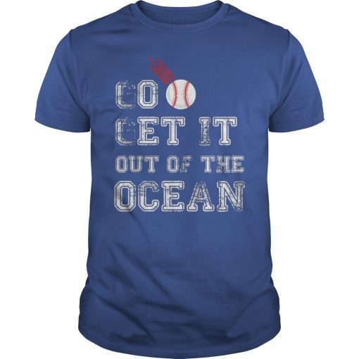 Go Get It out of the Ocean Max Muncy Blue T-Shirt