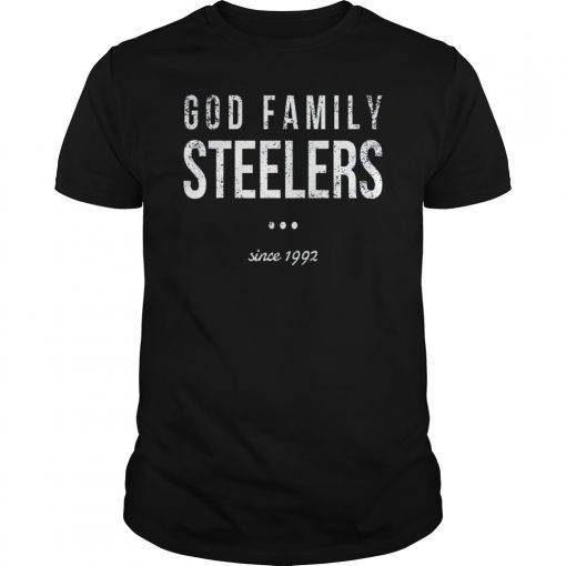 God Family Steelers T-Shirt Father's Day tee