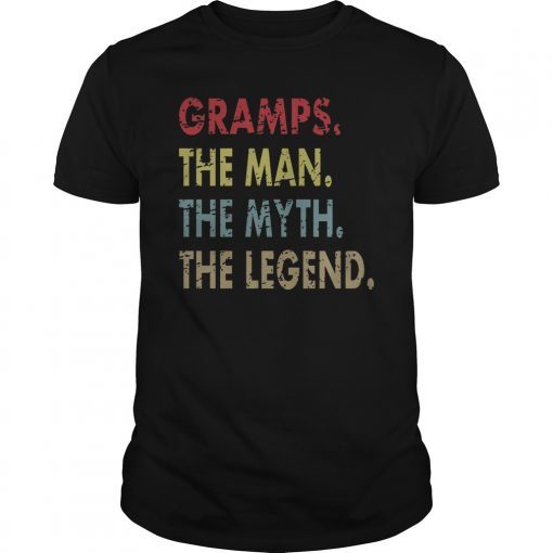 Grandpa SvG, Gramps The Man The Myth The Legend SvG, Grandfather SvG, Distressed, Vintage