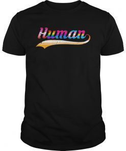 HUMAN Flag LGBT Gay Pride Bisexual Transgender t-shirt