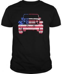 Jeep American Flag Jeep 4th Of July T-Shirts