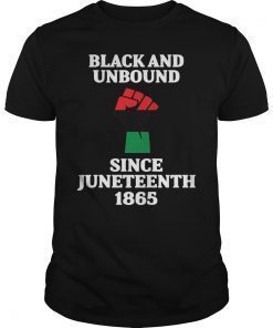 Juneteenth Unbound Black African American Flag Pride T-Shirt