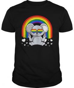 LGBT Koala Bear Gay Pride Rainbow LGBTQ Cute Gift T-Shirt