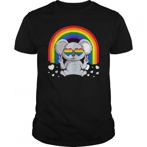 LGBT Koala Bear Gay Pride Rainbow LGBTQ Cute Gift T-Shirt