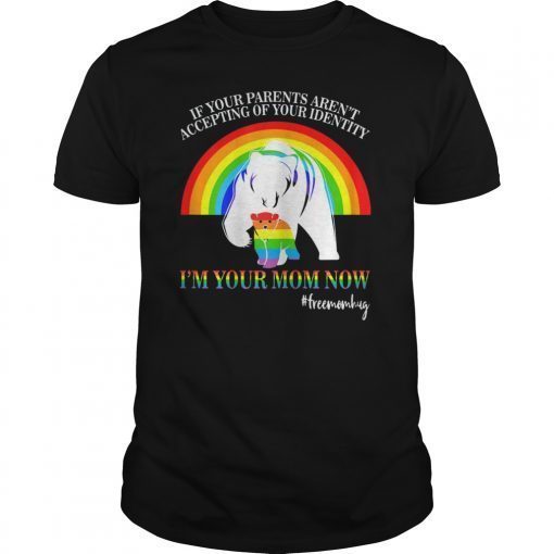 LGBT Pride Free Mom Hugs Mama Bear I'm Your Mom Now Gifts T-Shirt