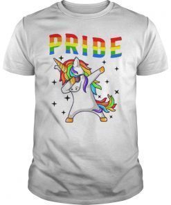 LGBT Pride Month 2019 T-Shirt Dabbing Unicorn Gay Lesbian