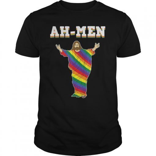 LGBT Rainbow Jesus Purride Gay Lesbian Pride Homosexual Tee Shirt