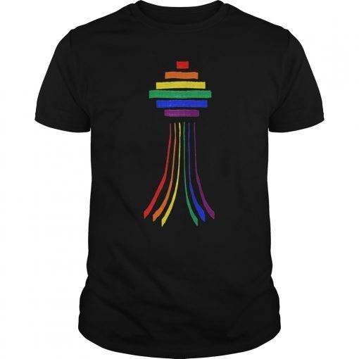 LGBTQ+ Seattle Pride Rainbow TShirt