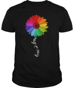 Love Is Love T-shirt Love Daisy Lgbt Rainbow Shirt Gay T-Shirt