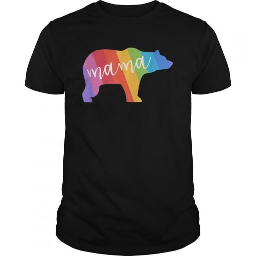 Mama Bear Gay Pride t Shirt Momma and Mom 2019
