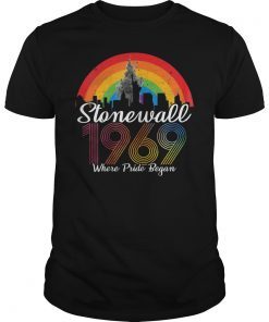 Mens 90's Style Stonewall Riots 50th NYC Gay Pride LBGTQ Rights T-Shirt