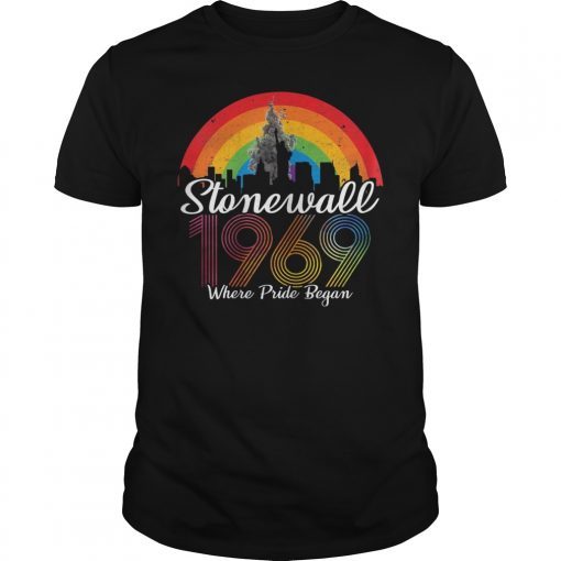 Mens 90's Style Stonewall Riots 50th NYC Gay Pride LBGTQ Rights T-Shirt