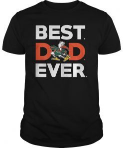 Mens Miami Hurricanes Best Dad Ever T-Shirt
