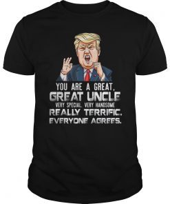 Mens You Are A Great Uncle Donald Trump Father's Day T Shirt