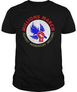 Millions March Against Mandatory Vaccines For Women Tee Shirt
