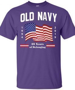 Old Navy Purple Flag 2019 Fourth of July Shirt