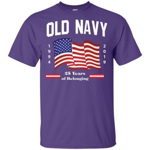 Old Navy Purple Flag 2019 Fourth of July Shirt