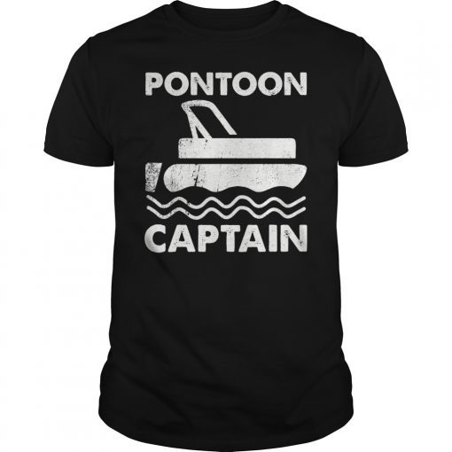 Pontoon Captain Funny Boat Gift T-Shirt