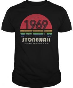Pride Shirt 50th Anniversary Stonewall 1969 Was A Riot LGBTQ Shirt Rainbow Pride Parade LGBTQ Flag TShirt Unisex Tee