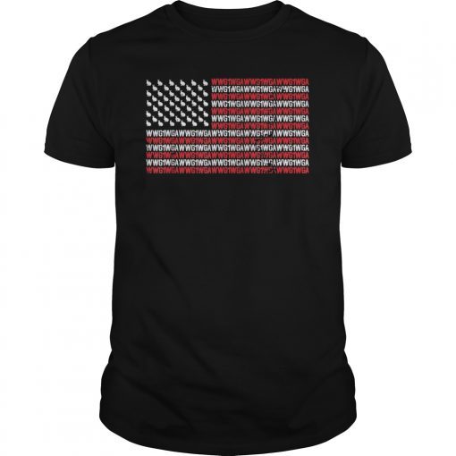 Qanon Patriotic Flag Shirt Where We Go One Q anon T Shirt