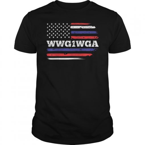 Qanon T-Shirt WWG1WGA Political Conspiracy Gift Tees