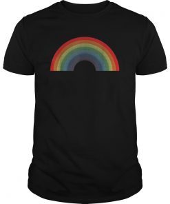 Rainbow Shirt Vintage Retro 80's Style Gay Pride Gift T-Shirt