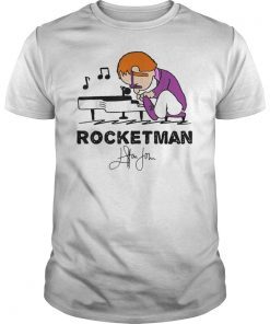 Rocketman Playing Piano T-Shirt