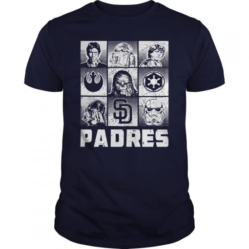 San Diego Padres Star Wars Heroes and Villains Shirt